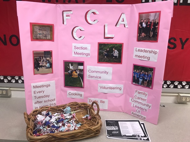 Many+tables+used+colorful+flyers+and+signs+to+demonstrate+what+the+club+was+about.+Information%2C+projects%2C+activities+and+other+information+was+displayed+at+each+table+to+attract+students+to+their+interests+and+give+information+about+the+clubs+meeting%2C+projects+and+FCCLA+used+a+tri+fold%2C+flyers%2C+and+candy+to+get+as+many+new+members+as+possible.+