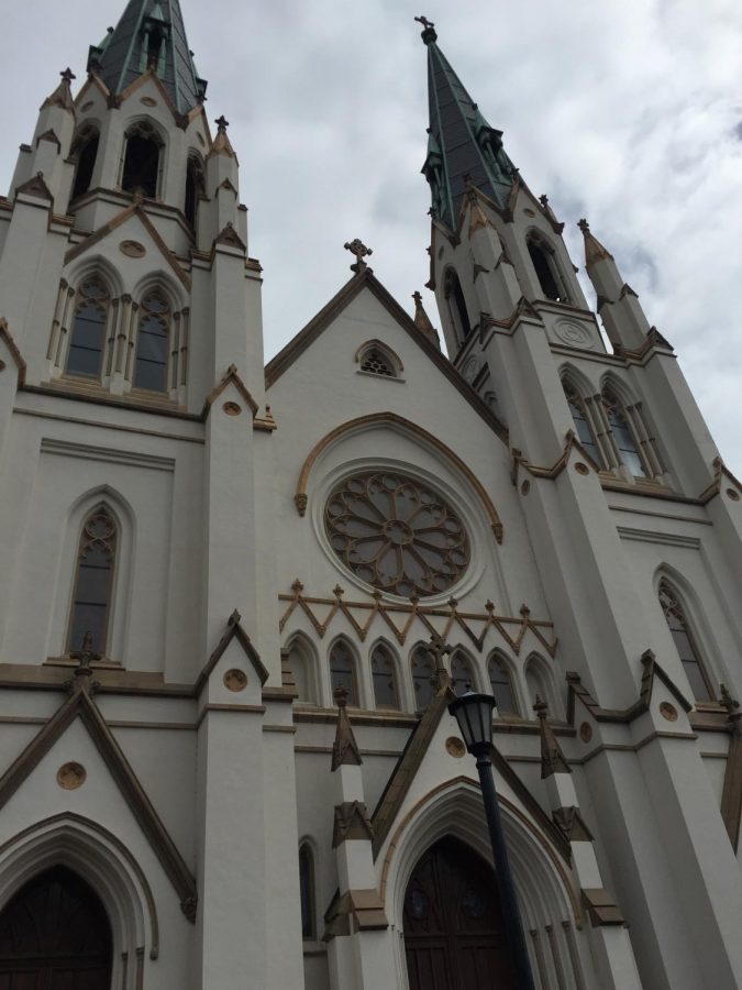 Pictured+here+is+a+cathedral+in+Savannah+Georgia.