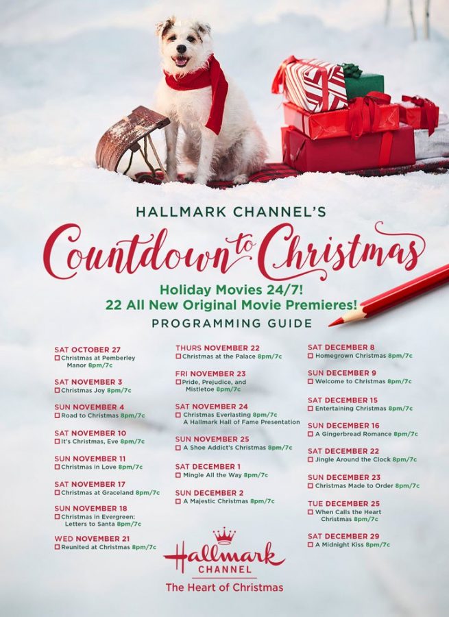 The+roster+of+premiere+dates+for+the+Hallmark+holiday+movies+this+year.+Photo+form+hallmarkchannel.com